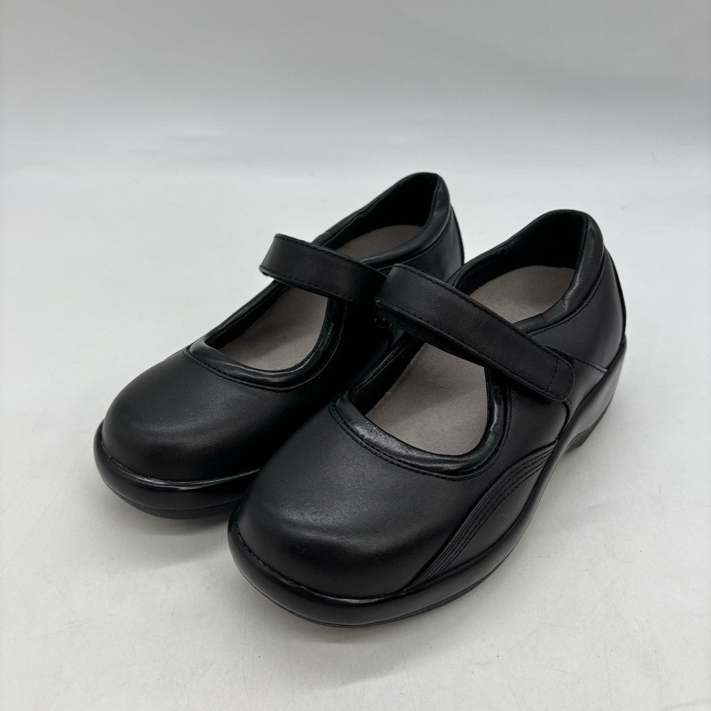 Apex Mary Jane Womens Shoes 4.5 Wide Ambulator Leather Casual Black
